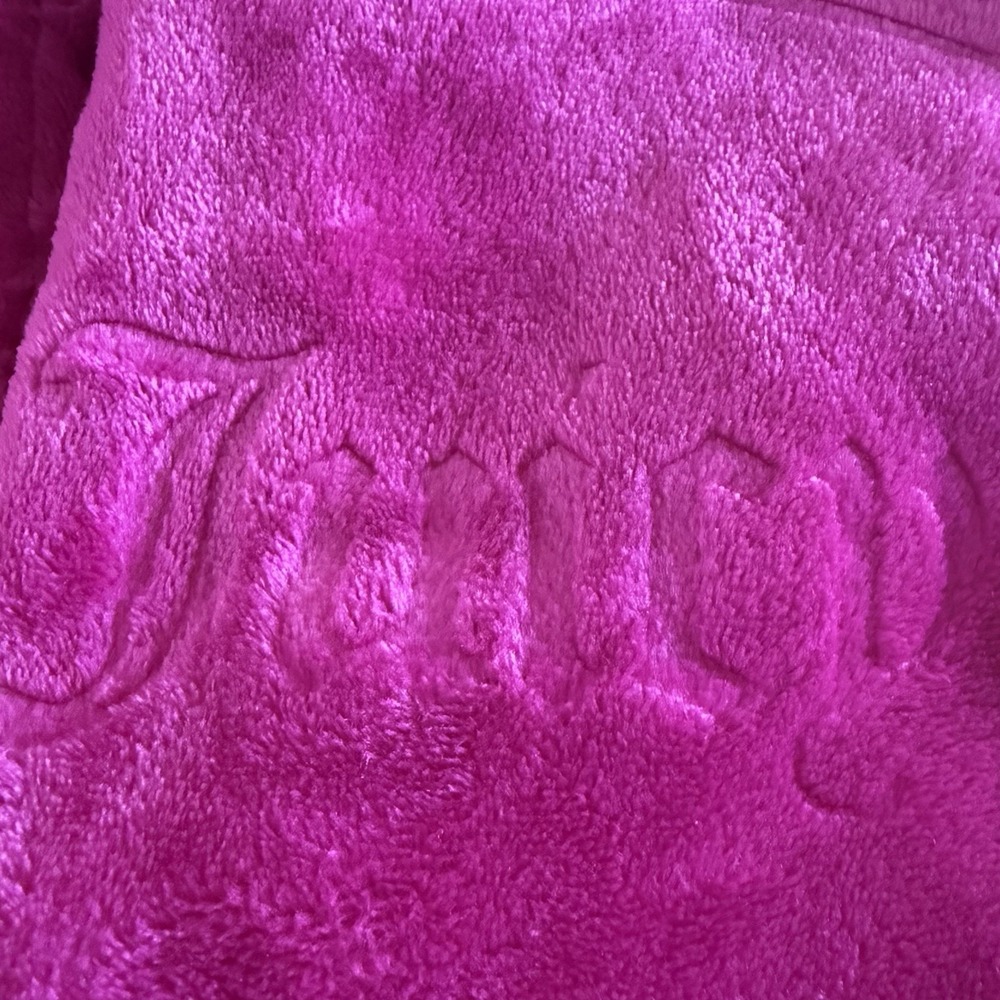 Juicy Couture Women's Pink Plush Belted Robe with Pockets Size L/XL - Picture 13 of 16